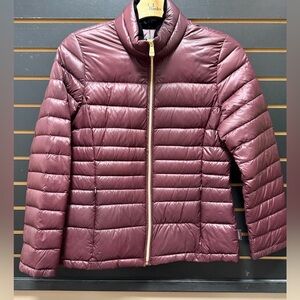 Calvin Klein Burgundy Packable Down Jacket M